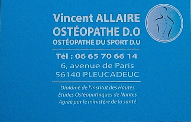 Carte de visite de Vincent Allaire